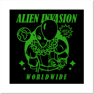 Alien Invasion Posters and Art